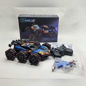RC Cars 6WD Drift Stunt,Remote Control Car for Boys Age 6-12,360° Rotating Spray